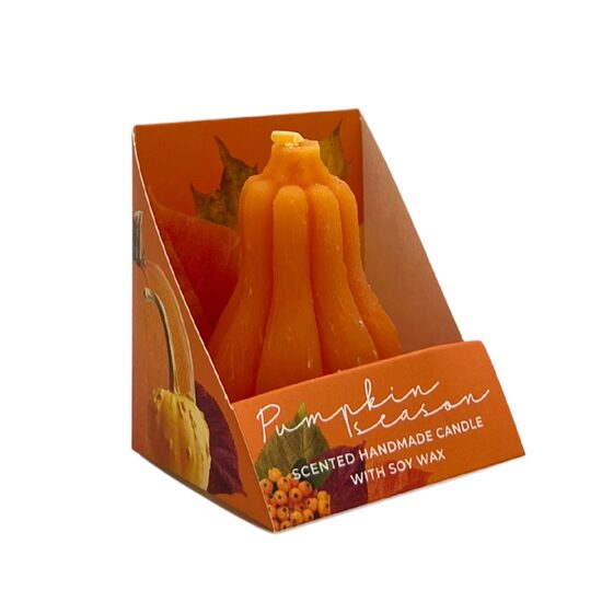 BARTEK svece "Pumpkin", oranža, ar sojas vasku, +/-5h